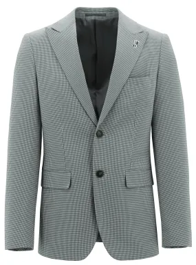 Peak Green Microchecked Sports Jacket