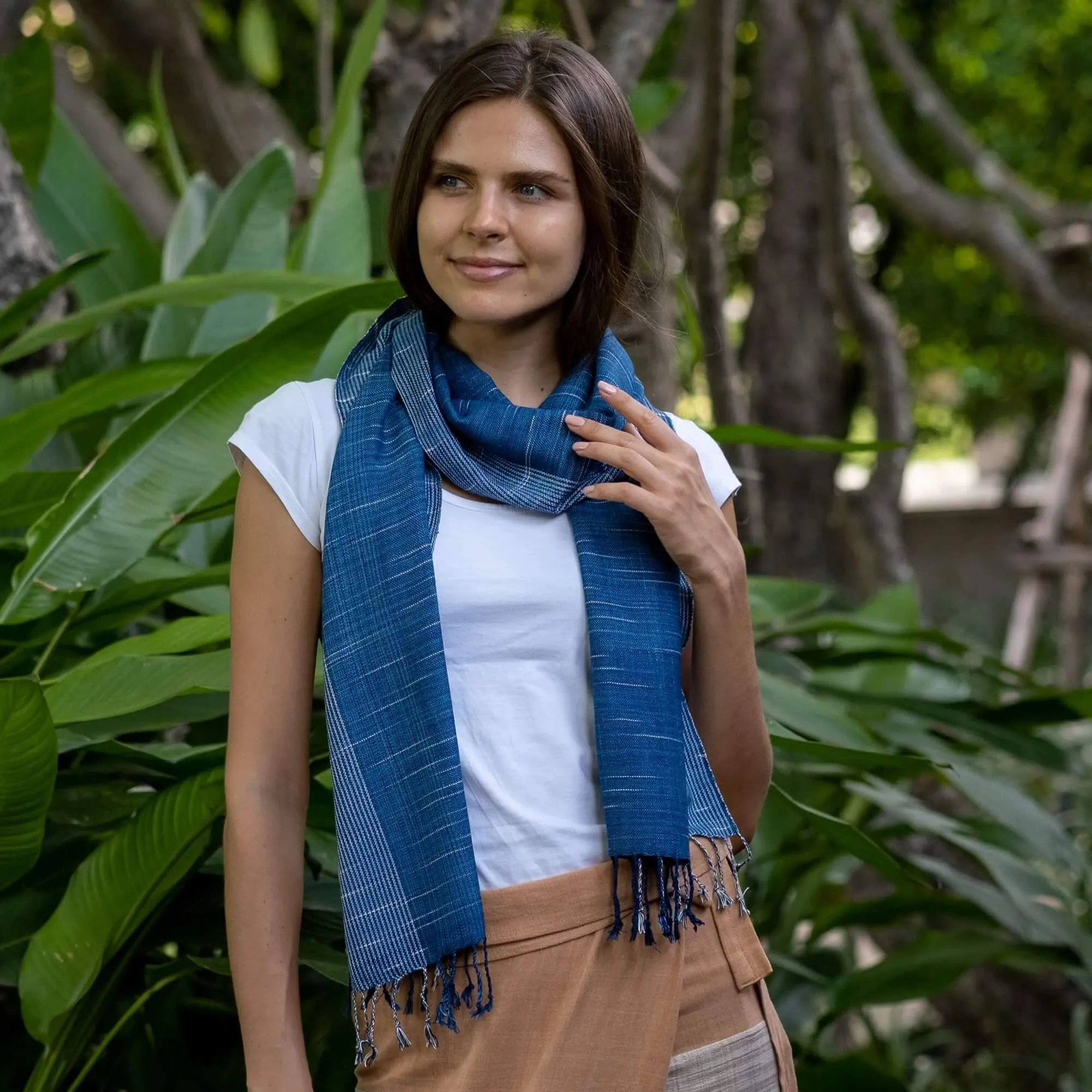 Premium Indigo Scarf