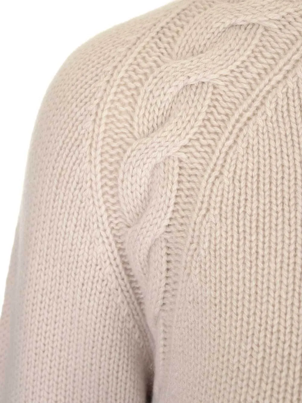 'S Max Mara Crewneck Cable Knit Pullover