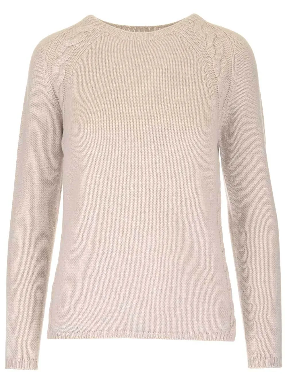 'S Max Mara Crewneck Cable Knit Pullover