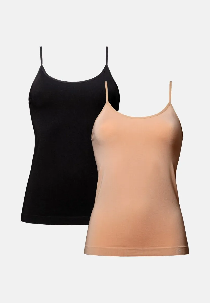 SEAMLESS BAMBOO SINGLET TOP