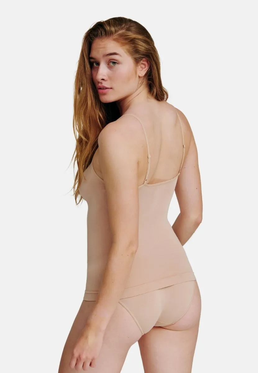 SEAMLESS BAMBOO SINGLET TOP