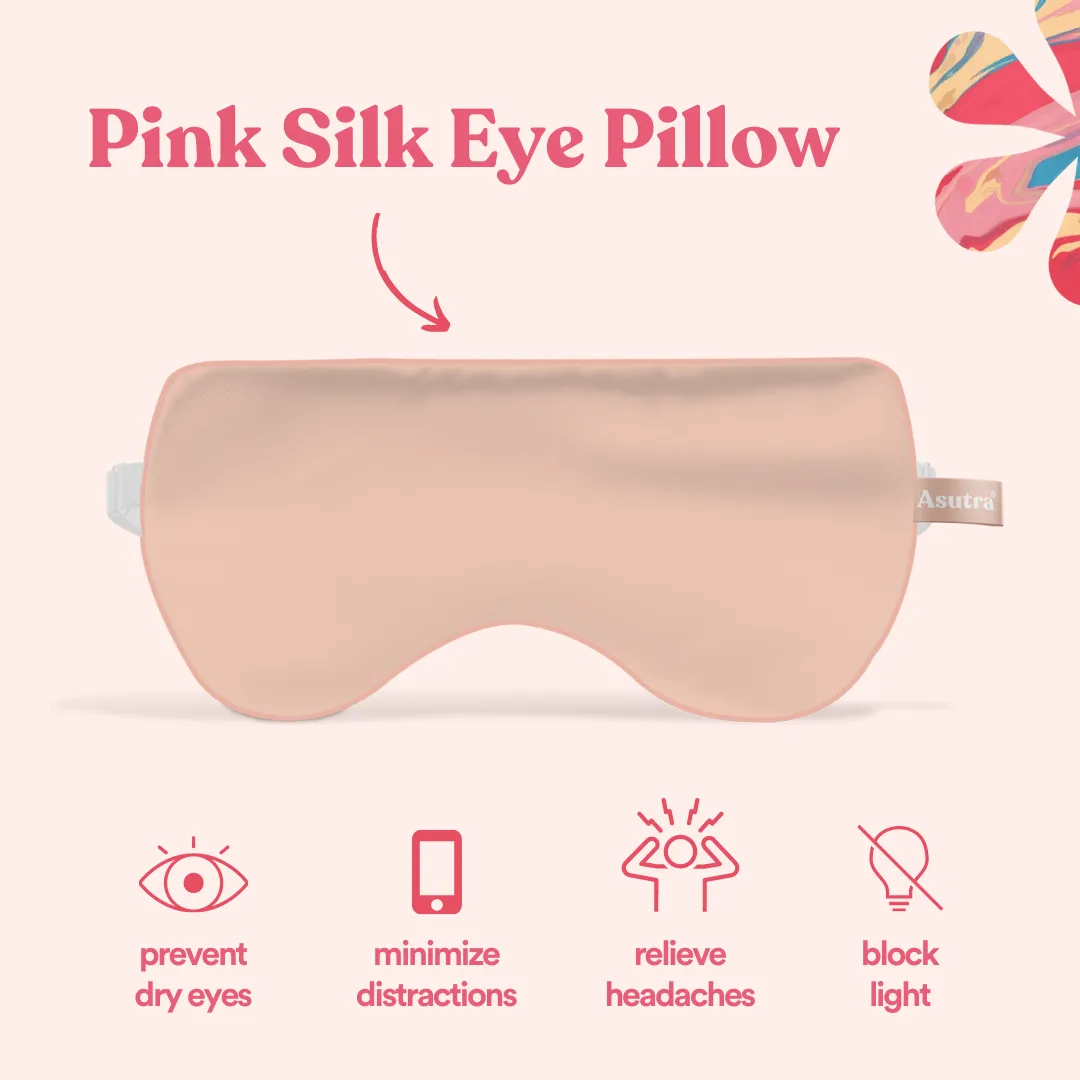 Silk Eye Pillow, Pink