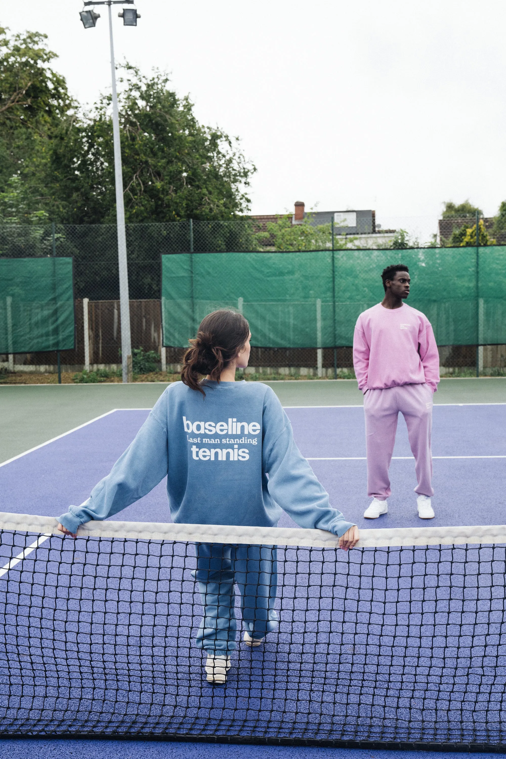 Vice 84 'Baseline' Sweater & Jogger Set - Vintage Washed Baby Blue