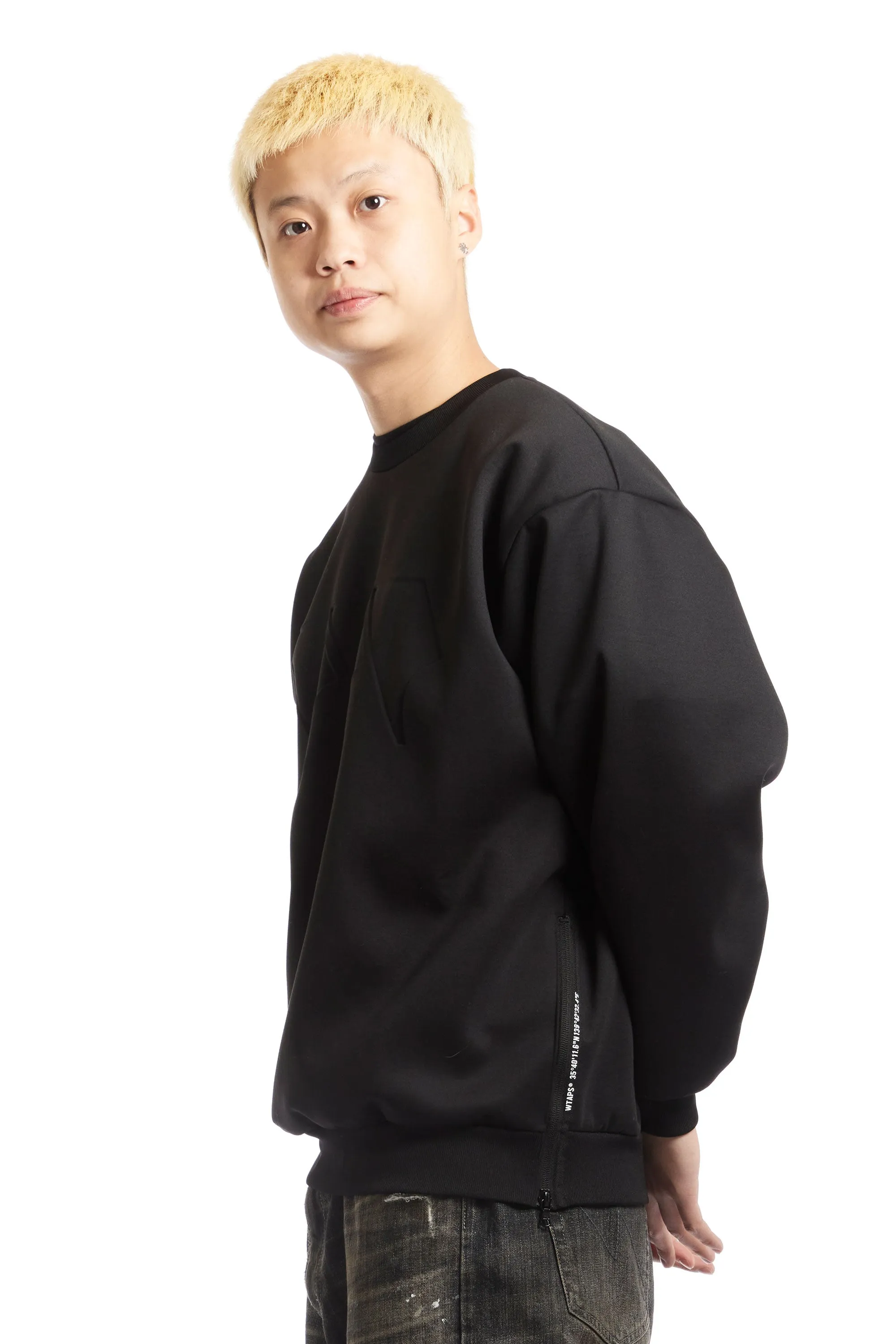 WTAPS - EMBOSSED LOGO SWEATER CUT & SEW 07 SS24