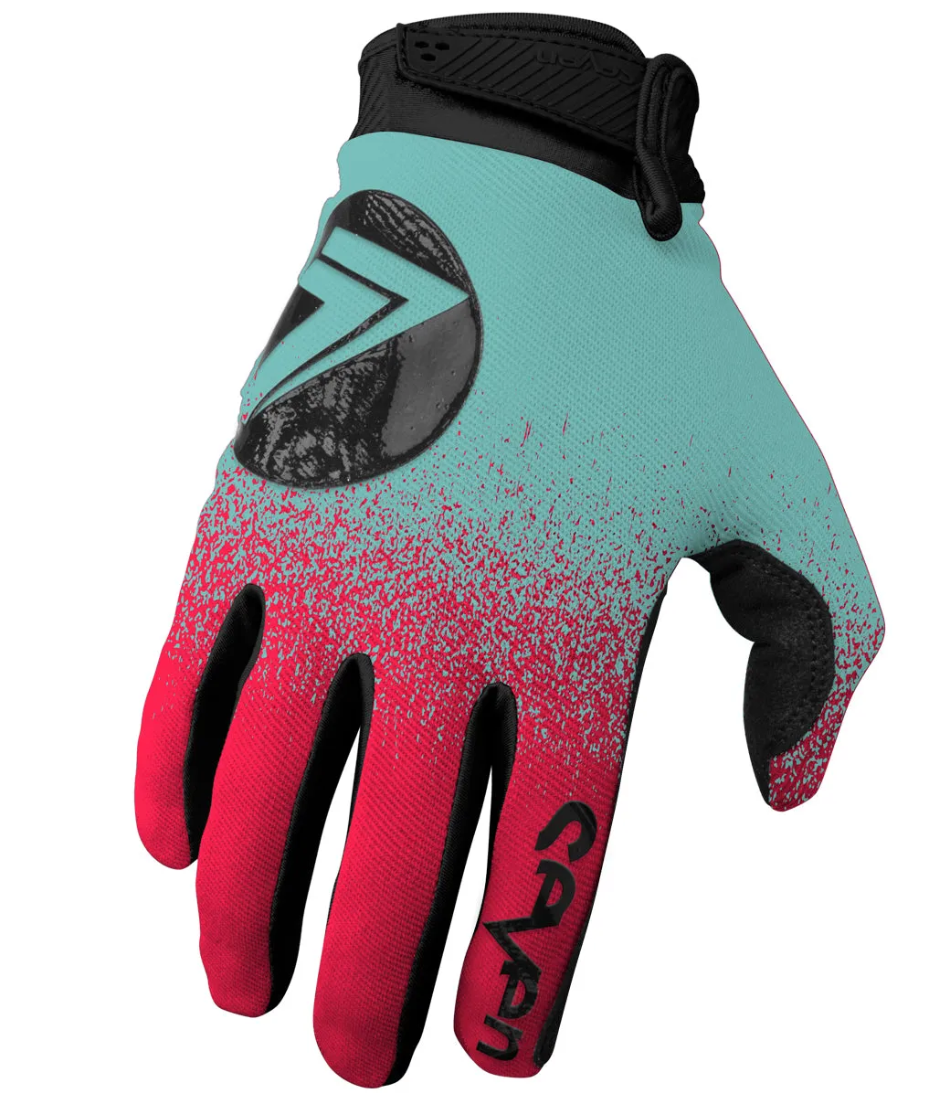 Youth Annex 7 Dot Glove Flo Red/Blue